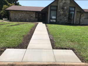 Concrete Walkway Path to House Leiker Concrete